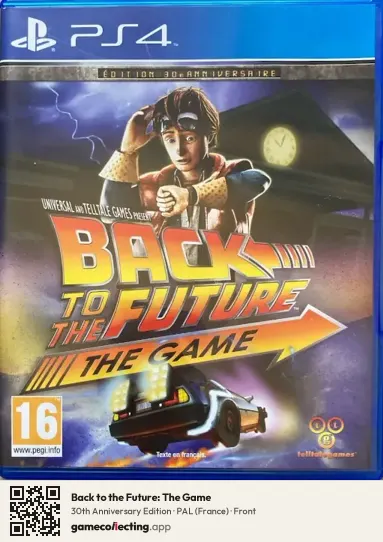 Back to the Future: The Game PlayStation 4, France box front