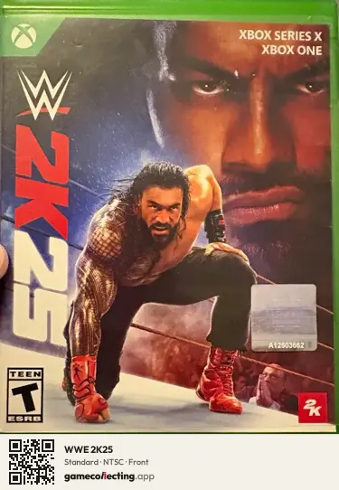 WWE 2K25 Xbox Series X, NTSC box front