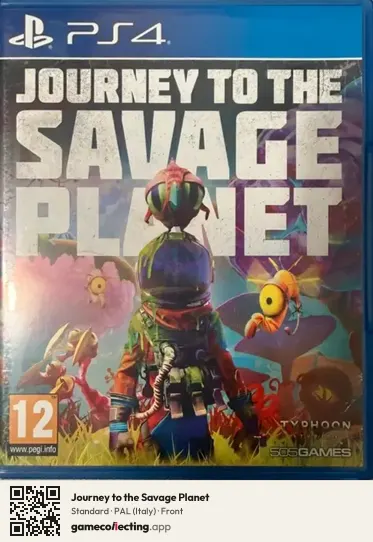 Journey to the Savage Planet PlayStation 4, Italy box front