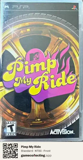 Pimp My Ride PlayStation Portable, NTSC box front