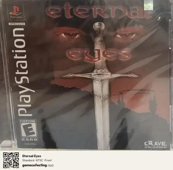 Eternal Eyes PlayStation, NTSC box front