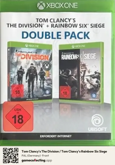 Tom Clancy's The Division / Tom Clancy's Rainbow Six Siege Xbox One, Germany box front