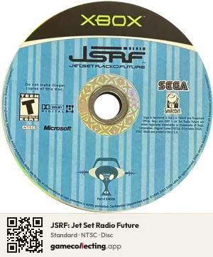 JSRF: Jet Set Radio Future Xbox, NTSC disc