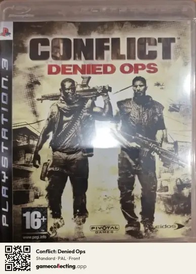 Conflict: Denied Ops PlayStation 3, PAL box front