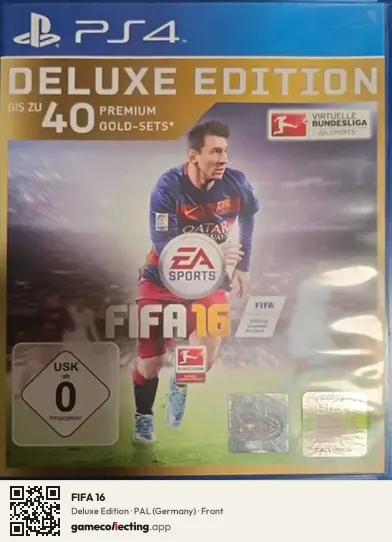 FIFA 16 PlayStation 4, Germany box front