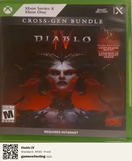 Diablo IV Xbox Series X, NTSC box front