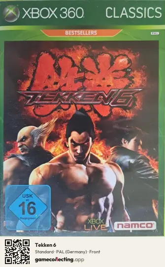 Tekken 6 Xbox 360, Germany box front