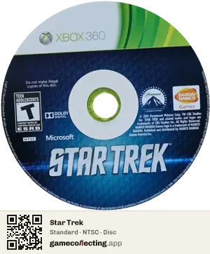Star Trek Xbox 360, NTSC disc