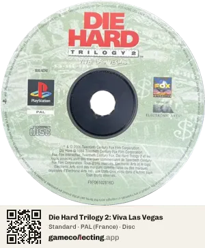 Die Hard Trilogy 2: Viva Las Vegas PlayStation, PAL disc