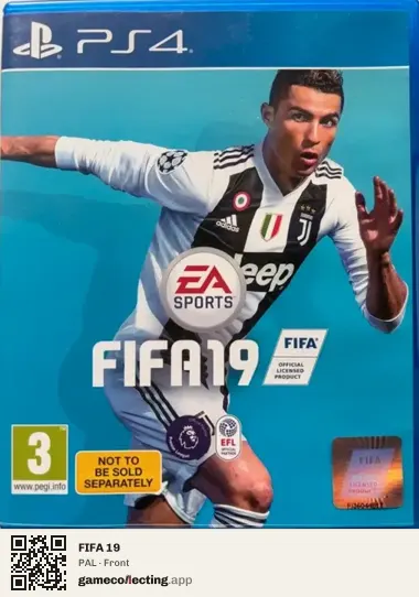 FIFA 19 PlayStation 4, PAL box front