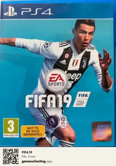 FIFA 19 PlayStation 4, PAL box front