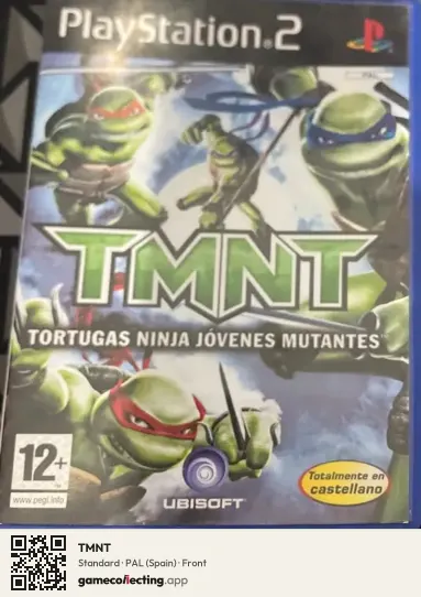 TMNT PlayStation 2, Spain box front