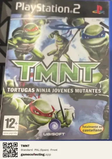 TMNT PlayStation 2, Spain box front