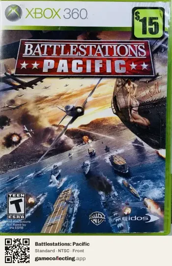 Battlestations: Pacific Xbox 360, NTSC box front