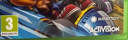 Crash Team Racing Nitro-Fueled, the PEGI square on its front