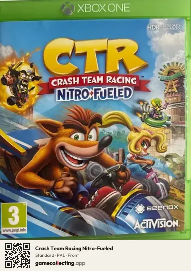 Crash Team Racing Nitro-Fueled Xbox One, PAL box front
