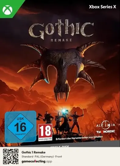 Gothic 1 Remake Xbox Series X, Germany box front