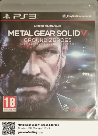 Metal Gear Solid V: Ground Zeroes PlayStation 3, Portugal box front