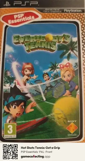 Hot Shots Tennis: Get a Grip PlayStation Portable, PAL box front