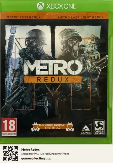 Metro Redux Xbox One, United Kingdom box front