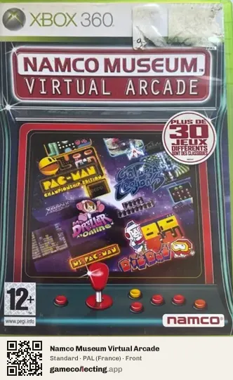 Namco Museum Virtual Arcade Xbox 360, France box front