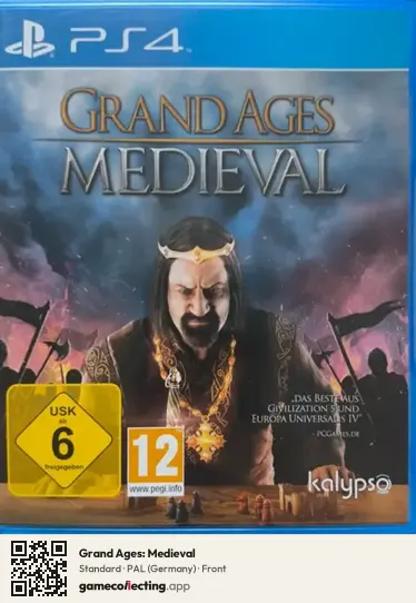 Grand Ages: Medieval PlayStation 4, Germany box front