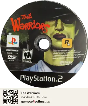 The Warriors PlayStation 2, NTSC disc