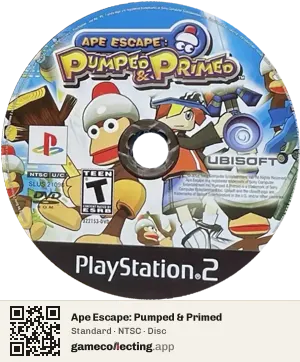 Ape Escape: Pumped & Primed PlayStation 2, NTSC disc