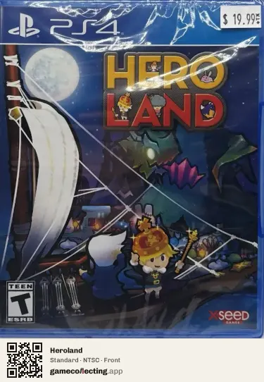 Heroland PlayStation 4, NTSC box front