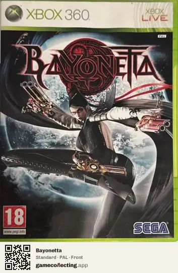 Bayonetta Xbox 360, PAL box front