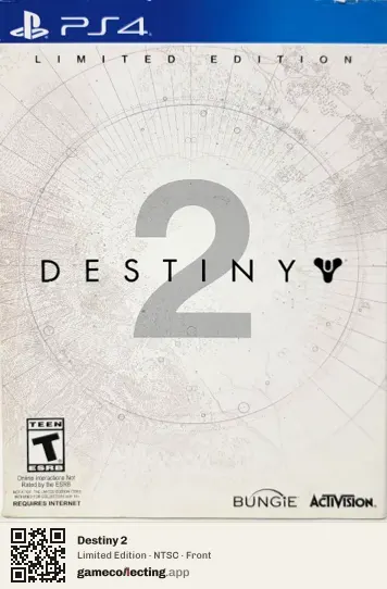Destiny 2 PlayStation 4, NTSC box front