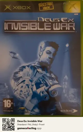 Deus Ex: Invisible War Xbox, Italy box front