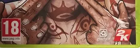 Borderlands 2, the PEGI square on its front