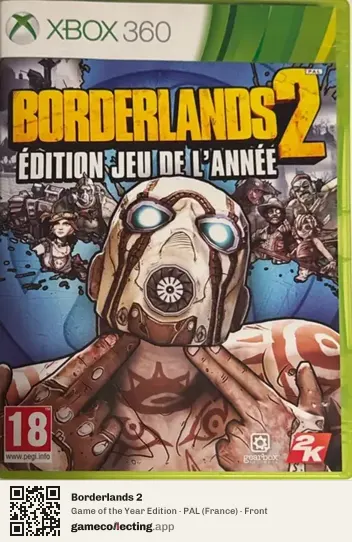 Borderlands 2 Xbox 360, France box front