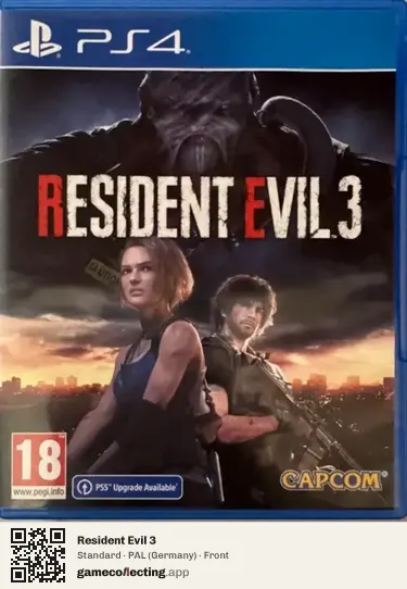 Resident Evil 3 PlayStation 4, Germany box front
