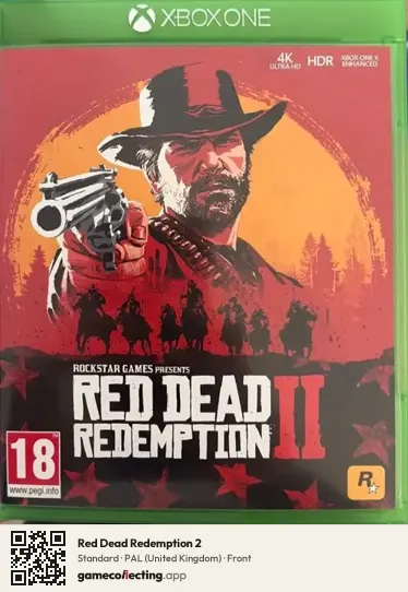Red Dead Redemption 2 Xbox One, United Kingdom box front