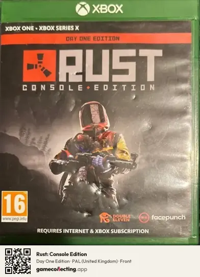 Rust: Console Edition Xbox One, United Kingdom box front