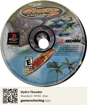 Hydro Thunder PlayStation, NTSC disc