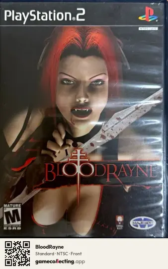 BloodRayne PlayStation 2, NTSC box front