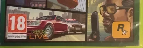 Grand Theft Auto IV, the PEGI square on its front