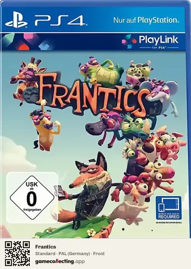 Frantics PlayStation 4, Germany box front