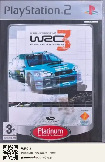 WRC 3 PlayStation 2, Italy box front
