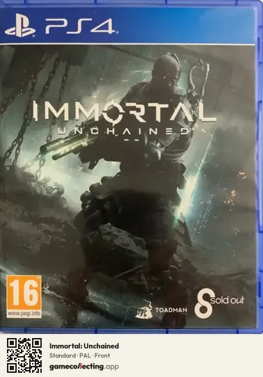 Immortal: Unchained PlayStation 4, PAL box front
