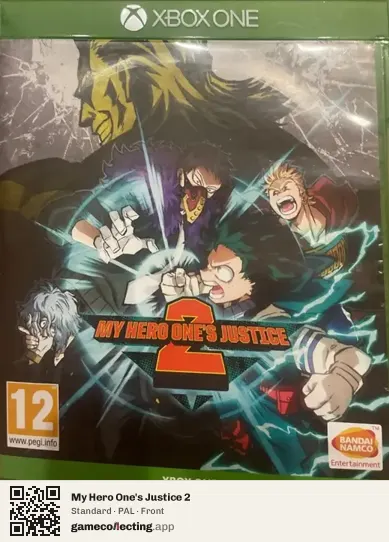 My Hero One's Justice 2 Xbox One, PAL box front