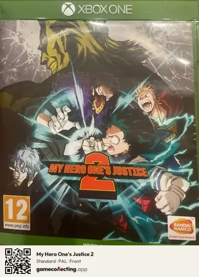 My Hero One's Justice 2 Xbox One, PAL box front