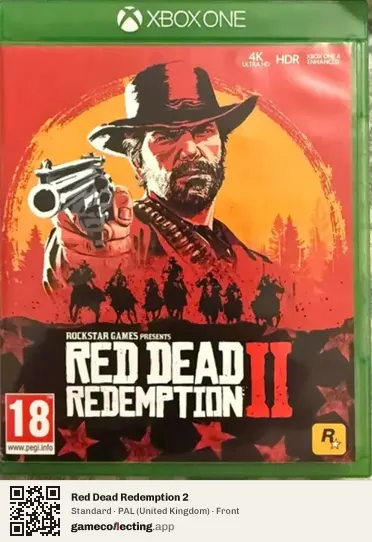 Red Dead Redemption 2 Xbox One, United Kingdom box front