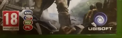 Assassin's Creed IV: Black Flag, the PEGI square on its front