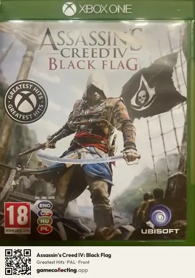 Assassin's Creed IV: Black Flag Xbox One, PAL box front