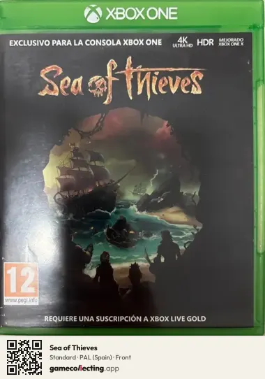 Sea of Thieves Xbox One, Spain box front