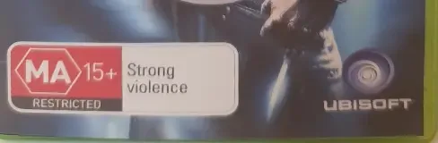 Assassin's Creed, the Australian classification mark on its front